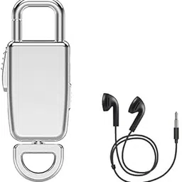 AZYLYN Digital Keychain Voice Recorder Silver 4K Audio Recording Quality for Lectures Meetings Interviews Music with inbuilt Memory of 8GB with Battery Backup of 15 Hours on Single Charge-picture-13