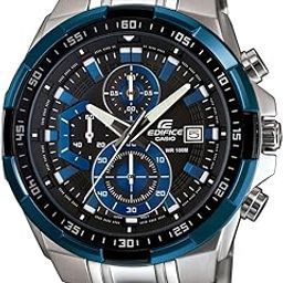 casio Edifice EFR-539D-1A2VUDF Black Analog Dial Silver Stainless Steel Band Men's Watch Chronograph 100M Water Resistant EX190-picture-11