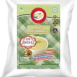 Am 2 Pm - Mint Mayonnaise Multipurpose Creamy Sauce For Burgers, Sandwiches Salad Dressing,Veg Non Veg Fried Snack Wraps & Rolls Hot Dog Momos - 1Kg-picture-44