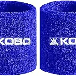 Kobo 5 inch Wrist Band Cotton (Pair) (Imported) (Blue)-picture-17