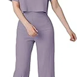 greciilooks Co Ord Set for Women | Co Ord Set for Women Stylish |Printed Lycra Co Ord Set for Women | Travel Co Ord Set for Women | Half Sleeve-picture-11