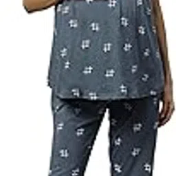 Women's Cotton Printed Nice Striped for Maternity wear & Feeding Nighty Comfortable Use Night Dress-image-52