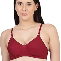 blossom Women Woven Cotton Double Layered Three Panel Seamed Cup Full Coverage Everyday_Honest Bra-picture-38