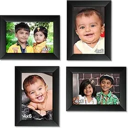 AJANTA ROYAL Classic set of 4 Individual Photo Frames (4-4x6 Inch) : A-26 (Black)-picture-16