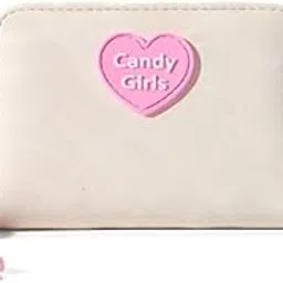 ji accessories JI ACCESORIES Small Wallet for Girls Credit Card Holder Coin Purse Zipper Small Secure Card Case Cute Wallets Mini Wallets for Women (Cream)-picture-14