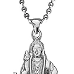 South Indian Lord Murugan Kartikeya And Peocock Pendant With Ball Chain Gold Zinc Metal Necklace For Men And Women-image-84