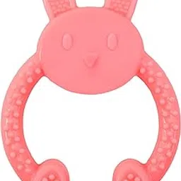 MamaLaps Silicone Baby Teether Rabbit-Shaped | BPA-Free, Food Grade Soft Teething Toy for Newborns & Infants | Textured for Soothing Gums | Easy-to-Hold, Dishwasher Safe (Pink, Pack of 1)-image-27