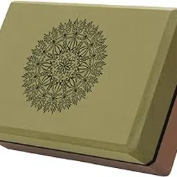 bnf® Yoga Block Lightweight Soft Yoga Brick for Body Building Meditation Home Gym Green and Coffee Sporting Goods | Fitness, Running & Yoga | Yoga & Pilates | Yoga Props-picture-16