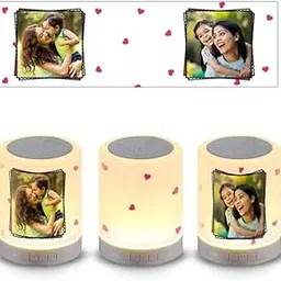 Personalized Bluetooth Speaker with Photo, Text & Message – LED Light, Wireless, USB Rechargeable, Custom Music Gift for Birthday, Valentine’s, Couples, Friends & Family-picture-11