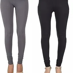 Women's Leggings Combo-2(Pack) | REGULER Cotton Leggings-picture-11