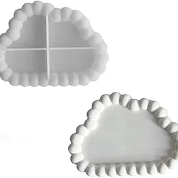 Polaris Fox Cloud Bubble Tray Silicone Mold,LXB: 12x17cm, Resin Casting Mould, Crystal Clear DIY Epoxy Craft Making Tool, Jesmonite and White Cement Compatible image 1
