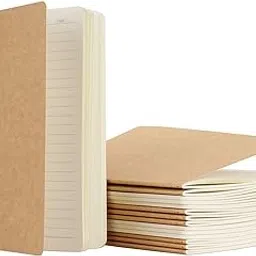 Kreative Korner Kraft Notebook Ruled Pages A5 Kraft Brown Cover Pocket Journal Notebooks for Traveler Diary Note-Taking Ruled 64 Pages/32 Sheets (5.5" x 8.25") (Pack of 6 Pcs)-picture-24