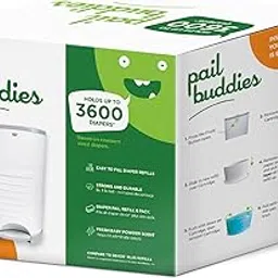 Pail Buddies Diaper Pail Refills | 6 Count | Compatible with Dekor Plus Diaper Pail | Strong, Durable Diaper Pail Refills with Fresh, Baby Powder Scent-image-35