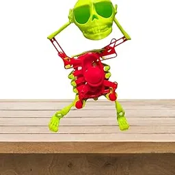 Dancing Skeleton Toy, Dancing Skull Toy, Fun Skull Decor for Home and Party, Creative Prank Gift for Kids and Adults, Design, 17cm Height-picture-21
