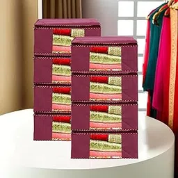 Garment Cover Non-Woven 90 GSM with Transparent Window & Double Metal Zipper – Pack of 8 | Dustproof Clothes Storage Bag for Sarees, Suits, Jackets, Shirts SBXLRL152493517524148525348-image-50