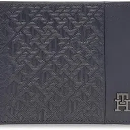 tommy hilfiger Men's Leather Wallet Melado - Navy | Passcase Wallet with RFID Protection | 12 Card Slots | Bi-Fold Purse for Men | Ideal for Gifting-picture-36