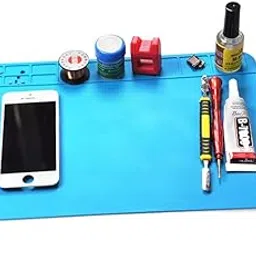 TEHAUX 2Pcs Silicone Repair Mat for Electronics Maintenance Heat Insulation Work Pad Organized Storage for Parts Screws for Repair Tasks-picture-36