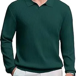 tysort Men's Woolen Full Sleeve Collar Polo Knitted Sweater for Men,Winter Wear Sweater for Men.-picture-43