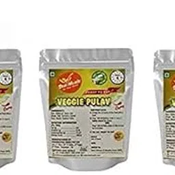 Desi Mealz Ready to Eat Veg Pulav, Instant Food - Tasty and Healthy Ready to Eat Packed Food, Best Travel Food Each 85 gm (Pack of 3)-image-85