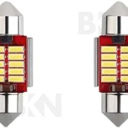 BKN® 12 LED Bulb Universal Car Interior Super Bright Roof Light Reading Dome Bulb Lamp with Festoon Holder - 5W White, 2 PCS-picture-15