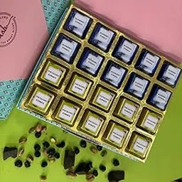 The Sweet Blend Kunafa Chocolate Assortment – Pistachio & Blueberry | Viral Dubai Kunafa Trend | Diwali Gift Box | 20 Pieces | 500g-picture-63