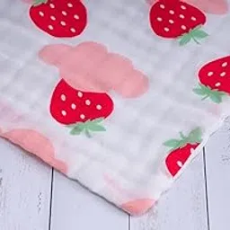 Buttercup Baby Soft and Absorbent: 6-Layer Muslin Square Towels - Strawberry Cupcake_Design (30 * 30 CM)_Duplicate-picture-42