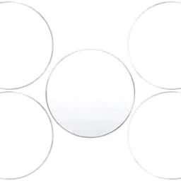 ROSAVA Acrylic Round Board, 15.2 cm, 2 mm Thickness, Pack of 5, Transparent-picture-39