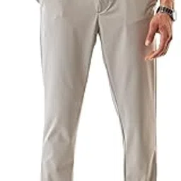 snitch Men Formal Trousers | Custom Fit Mid Rise Plain Front Design | High-Stretch Nylon Blend & Smooth Woven Fabric for Office & All-Season Wear-picture-48