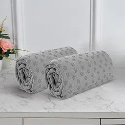Black gold The Finer Touch Premium Microfiber Yoga Towel Mat for Hot Yoga, Fitness, Exercise, Pilates | Machine Washable - Grey-picture-33