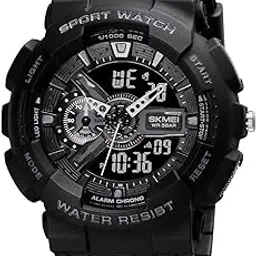 skmei Sports Digital Waterproof Watch for Men – 50M Water-Resistant, Dual Time Display, Stopwatch, Alarm, LED Backlight, 12/24H Format – Durable PU Strap & ABS Case – Outdoor Tactical Watch - 1688-picture-24