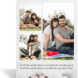 GIFTMEBAZAR Personalized Couple Photo Frame | Customized Anniversary Gift for Wife & Husband | Birthday Gift For Girlfriend | Tabletop Photo Frame | Gift for Friend, Partner, Parents-image-34