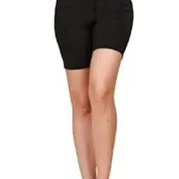 fytte Women's Dry Fit High Waist Workout Shorts – Athletic Fitness Running & Yoga Shorts with Deep Pockets, Black-picture-47