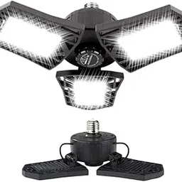 Drumstone (𝐒𝐩𝐞𝐜𝐢𝐚𝐥 𝟏𝟓 𝐘𝐞𝐚𝐫𝐬 𝐖𝐚𝐫𝐫𝐚𝐧𝐭𝐲) 100W Deformable LED Garage Light with 4 Adjustable Panels, 10000LM Bright Ceiling Light, 6000K Daylight White for Garage, Workshop,-image-99