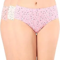 bodycare Women’s Premium Cotton Briefs, Assorted Floral Print, Mid-Rise Inner Elastic Waistband – Pack of Comfort Wear 5431 (Pack of 3)-picture-11