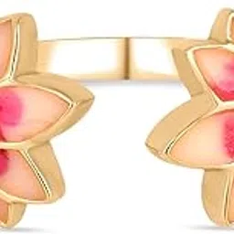 Lotus 925 Sterling Silver Gold Plated Ring I with Certificate of Authenticity & 925 Hallmark I Rakshabahdhan Gift For Sister-image-3