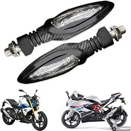 Generox Carbon Indicator Light For Bike Turn Signal Blinker Light Compatible BMW Universal Motorcycle,Yellow (Pack of 2) (3 months Warranty)-picture-12