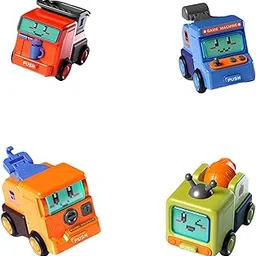 Fashion My Day Transforming Robot Toy Car Construction Truck Toy for Party Favor Boys Girls Red-image-82