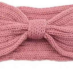 el regalo Knitted Winter Twist Woolen Warm Headband with Buttons for Face Mask Cover | Cold Weather Hair Accessories Head Wrap | Winter Designer Headbands for Women & Men-picture-28