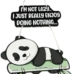 Lazy Panda Printed Wooden Wall Hanging with Quotes for Home Decor | Office | Gifts | Living Room | Bedroom | Wooden Decorative Items | Modern Painting | Artworks Decoration-image-94