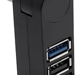 SHOPORA® 3 Port USB 3.0 Hub 270 Degree Rotatable Converter for Mouse Digital Camera Black | Computer Cables & Connectors | USB Cables, Hubs & Adapters-image-36