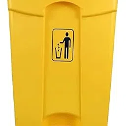 Pedal Dustbin 60 Litre Plastic Yellow Color WITH CHECK DUSTER CLOTH FREE(GIVE ORDER MAXIMUM 1 QTY WE CANT DISPETCH MORE THAN 1 QTY)-picture-17