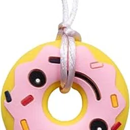 Abley's Silicone Donut Chew Necklace for Sensory Needs, Anxiety Relief, Autism Support (Yellow)-picture-32