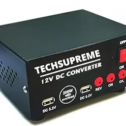 TechSupreme 200W Mini Inverter for Home, Car, Laptop, D2H Box, Mobile Charger(12V DC to 220V AC Solar Converter)-picture-23