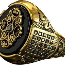 the men thing Royal Series - Royal Enigma RING - Pure Stainless Steel Men’s Gold-Plated Ring – Statement Luxury Jewelry (Size : 16-17-19-21-23-27)-picture-32
