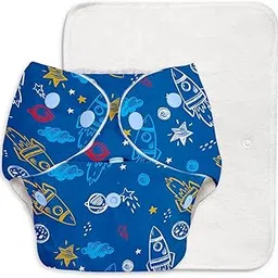 SuperBottoms BASIC Reusable Cloth Diaper for babies 0-3 Years | Freesize Adjustable, and Reusable Cloth Diaper for babies | NEW Quick Dry UltraThin pads | Dries 2times faster | Space-picture-52
