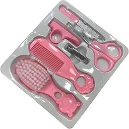 Baby Grooming Kit, Pink - Nasal Aspirator, Brush, Scissors, Nail Clippers (Pink)-picture-13