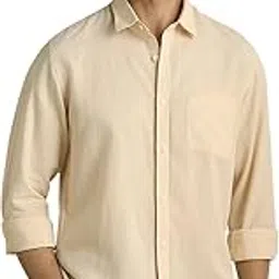 peter england Men Cotton Blend Slim Fit Solid Shirt Full Sleeves,Casual Wear-picture-28
