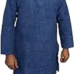Men's Cotton Blend Kurta Pajama Set, Traditional Ethnic Festival Wear, Long Sleeve, Front Pocket-picture-25