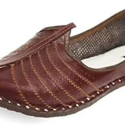Yash&Co. Men's Ethnic Traditional Juttis & Mojaris| Latest Jutis for Men | Mojari for Wedding and Party Occasions (Size-10 UK,Light Maroon)-picture-24