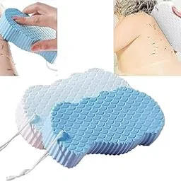 krupasadhya Ultra Soft Exfoliating Magic Bath Sponge Painless Scrub Dead Skin Removal Bathing Sponge Body Scrubber | Bath Accessories for Adults Children and Pregnant Women (Pack of 1)-image-79
